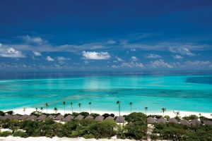 Atmosphere Kanifushi Maldives - Une vue aérienne de Sunset Beach Villas