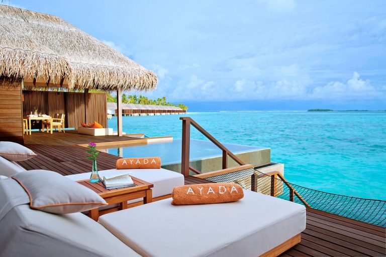 AYADA Maldives - La terrasse d'une Sunset Ocean Suite