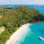 Constance Lemuria Seychelles - Une vue aérienne de l'Anse Georgette