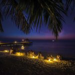 Scubaspa Maldives - Cocktail sur une plage au coucher de soleil