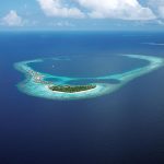 Constance Halaveli Maldives - Vue aérienne de l'île