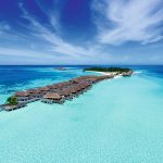 Constance Moofushi Maldives - Vue aérienne des Senior Water Villas