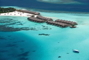 Constance Moofushi Maldives - Vue aérienne de Senior Water Villas