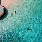 Huvafen Fushi - Une vue aérienne de la piscine de flottaison Lonu Veyo
