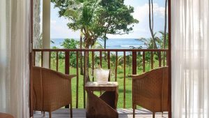 Kempinski Seychelles Resort - Le balcon d'une Sea View Room