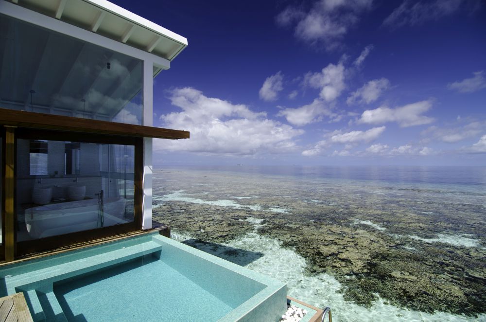 Kandolhu Maldives - Ocean Pool Villa et récif