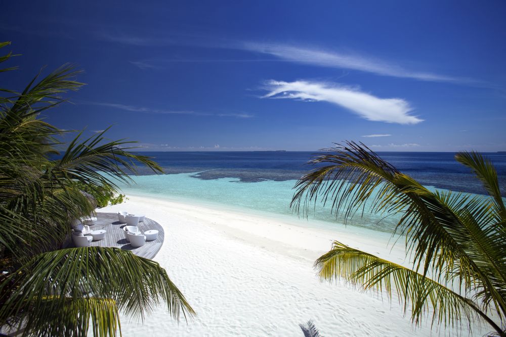 Kandolhu Maldives - La plage du Vilu Bar