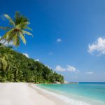 La plage de Grande Anse au Six Senses Zil Pasyon aux Seychelles