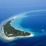 Kuramathi Island Resort, Maldives - Une vue aérienne de l'île