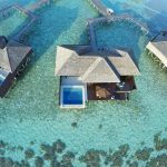 Lily Beach - Une vue aérienne des Sunset Water Suites