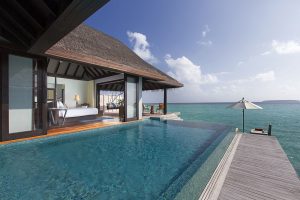 Anantara Kihavah Maldives Villas - La piscine d'une Over Water Pool Villa