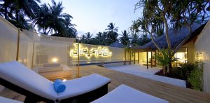 Kuramathi Island Resort, Maldives - Le jardin intérieur d'une Honeymoon Pool Villa