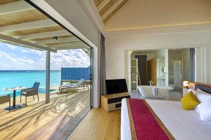 Kuramathi Island Resort, Maldives - La chambre d'une Pool Villa