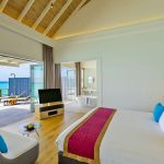 Kuramathi Island Resort, Maldives - La chambre d'une Water Pool Villa
