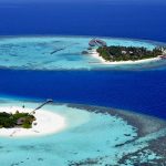 Maafushivaru vue aérienne de l'île