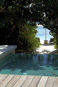 Accès à la plage d'une Park Pool Villa du Park Hyatt Maldives Hadahaa