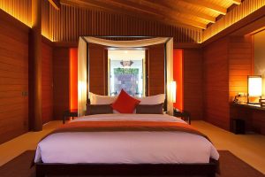 La chambre d'une Park Pool Villa du Park Hyatt Maldives Hadahaa