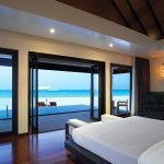Atmosphere Kanifushi Maldives - La chambre avec vue sur le lagon d'une Sunset Pool Villa
