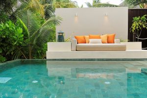 AYADA Maldives - La piscine d'une Sunset Beach Pool Suite