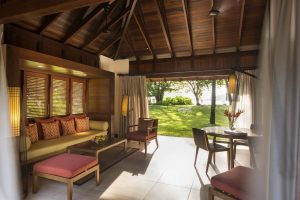 Constance Ephelia Seychelles - Le salon d'une Beach Villa