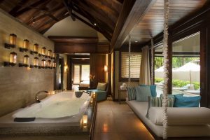 Constance Ephelia Seychelles - La salle de bains d'une Family Beach Villa