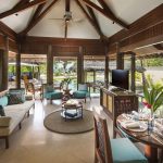 Constance Lemuria Seychelles - Le salon d'une Pool Villa