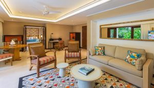 Constance Lemuria Seychelles - Le salon d'une Senior Suite