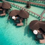 Constance Halaveli Maldives - Vue aérienne de Water Villas