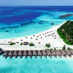 Constance Moofushi Maldives - Vue aérienne de Water Villas