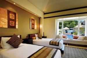 Banyan Tree Seychelles - La chambre secondaire d'une Double Pool Villa à deux chambres
