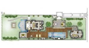 Banyan Tree Seychelles - le plan d'une Double Pool Villa à deux chambres
