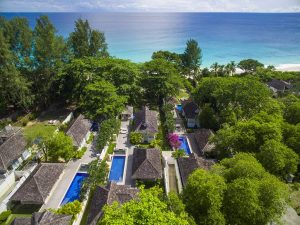Banyan Tree Seychelles - Une vue aérienne de Double Pool Villas à deux chambres