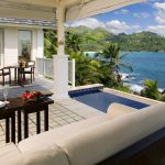 Banyan Tree Seychelles - La terrasse et la vue d'une Intendance Bay View Pool Villa