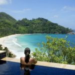 Banyan Tree Seychelles - La piscine et la vue d'une Intendance Bay View Pool Villa