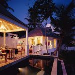 Banyan Tree Seychelles - Une Ocean Pool Villa au crépuscule