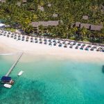 Constance Belle Mare Plage - Une vue aérienne de la plage