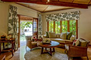 Denis Island Private Seychelles - Le salon d'un Beach Cottage