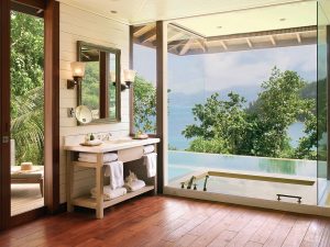 Four Seasons Resort Seychelles - La salle de bains d'une Ocean View Villa