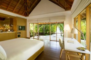 Huvafen Fushi - La chambre d'un Beach Pool Bungalow