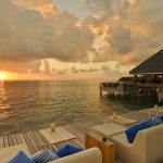 Huvafen Fushi - Le restaurant Raw au coucher de soleil