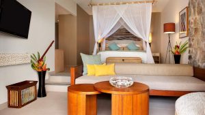 Kempinski Seychelles Resort - Une Sea View Room et son coin salon