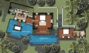 MAIA Luxury Resort & Spa - l'exemple d'un plan d'une villa
