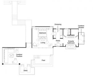 Raffles Seychelles - Le plan des Garden, Partial, Ocean ou Panoramic View Pool Villas